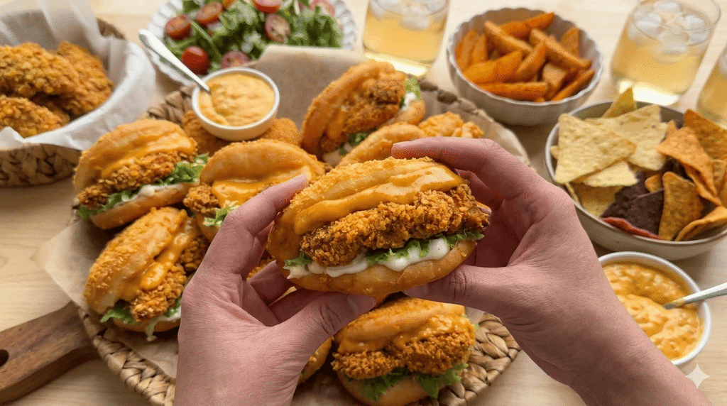 يعتمد نجاح برجر الدجاج على جودة المكونات. واختيار المواد الطازجة يضمن نكهات متوازنة. كل قضمة من هذا البرجر تكون تجربة فريدة.