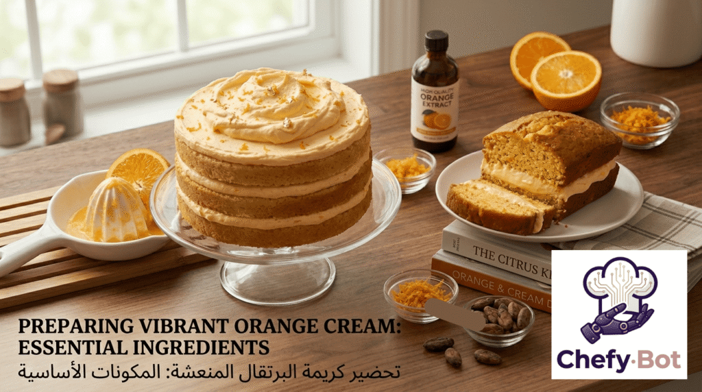استخدامات كريمة البرتقال في الحلويات